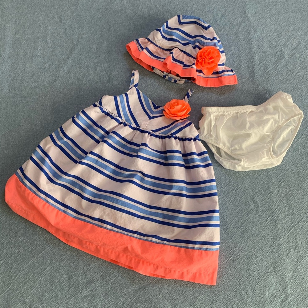 Gymboree, Baby Girls Matching Dress and Hat